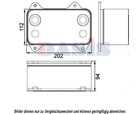 AKS DASIS Eļļas radiators, Motoreļļa 296001N